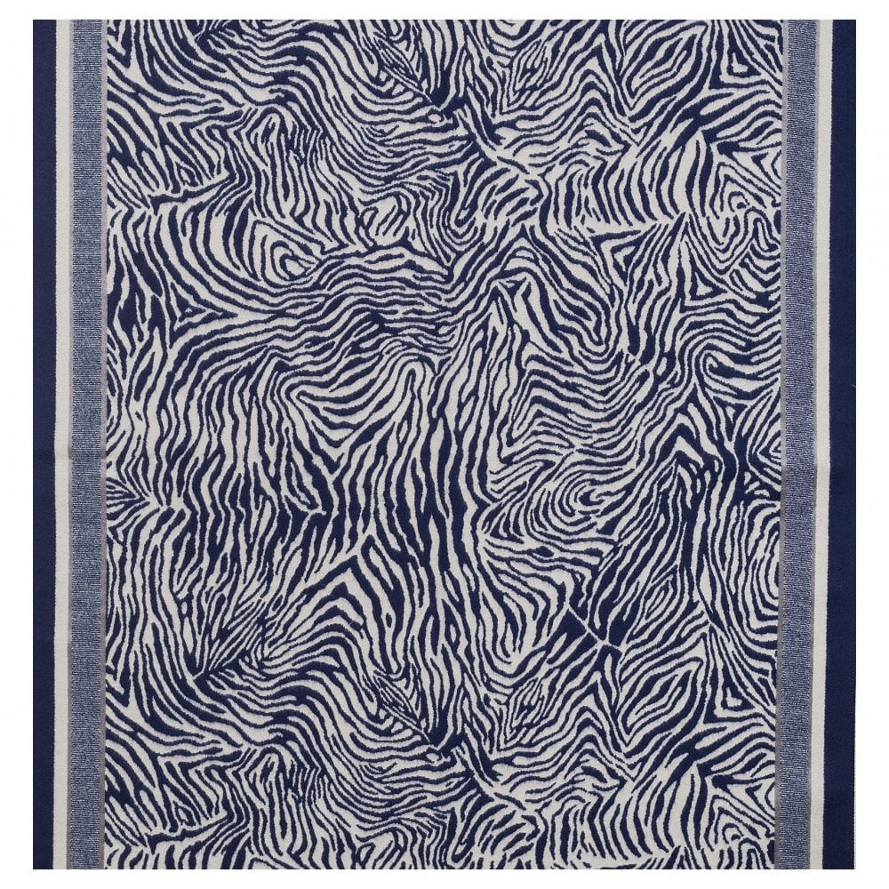 PL - Zebra Scarf - Navy