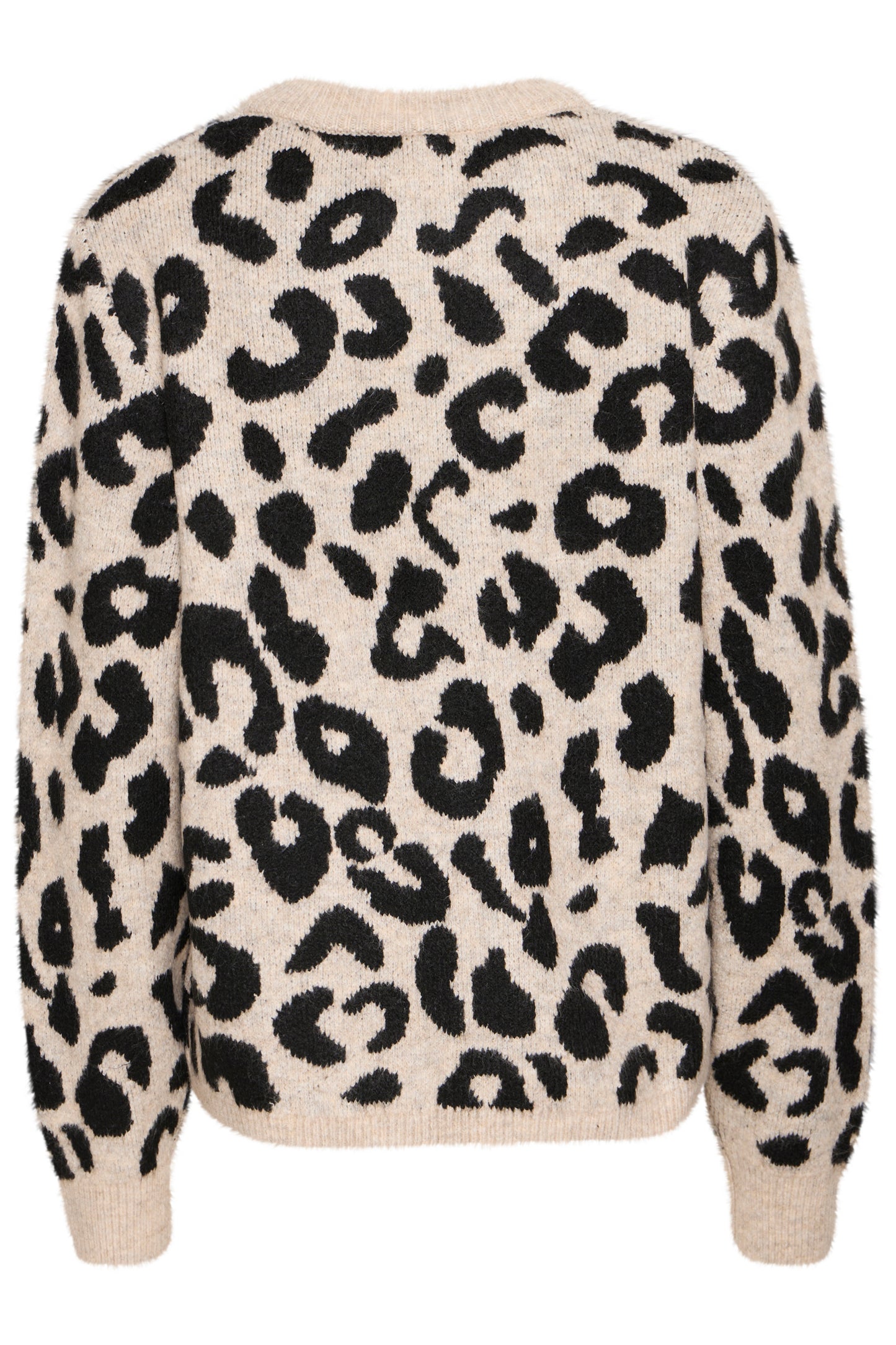 BY - Minya Leopard Print Jumper - Black Mix